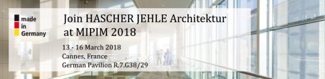 Join HASCHER JEHLE Architektur at MIPIM 2018